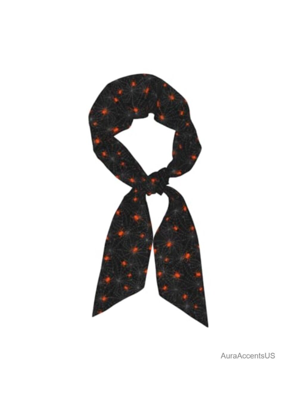 Long Skinny Satin Scarf Versatile Hair Neck Scarf Halloween Gothic Style